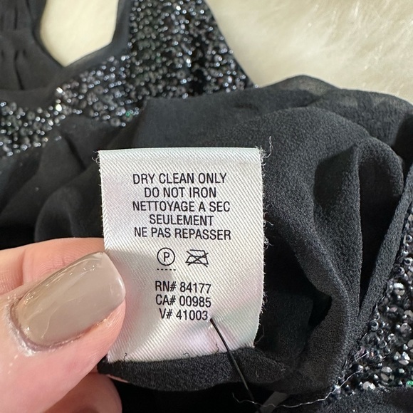 Authentic DIANE VON FURSTENBERG PELLINA BLACK SEQUINS RACER BACK TANK TOP 2 - Picture 11 of 12